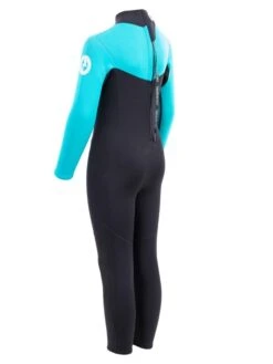 Two Bare Feet Thunderclap 2.5mm Junior Wetsuit (Aqua / Black) -Glider Wetsuit Store kids thunderclap full wetsuit aqua 4