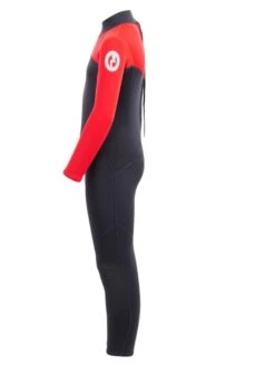 Two Bare Feet Thunderclap 2.5mm Junior Wetsuit (Red / Black) -Glider Wetsuit Store kids thunderclap full wetsuit red 3 1