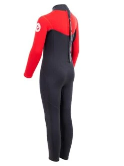 Two Bare Feet Thunderclap 2.5mm Junior Wetsuit (Red / Black) -Glider Wetsuit Store kids thunderclap full wetsuit red 4 1