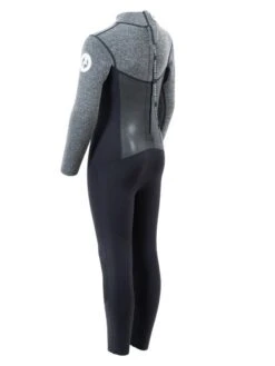 Two Bare Feet Thunderclap Pro 3/2mm Junior Wetsuit (Black / Delta Grey) -Glider Wetsuit Store kids thunderclap pro grey 4