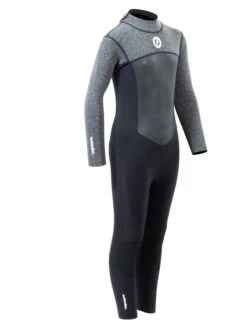 Two Bare Feet Thunderclap Pro 3/2mm Junior Wetsuit (Black / Delta Grey) -Glider Wetsuit Store kids thunderclap pro grey 8