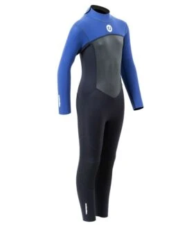 Two Bare Feet Thunderclap Pro 5/4mm Junior Winter Wetsuit (Black / Blue) -Glider Wetsuit Store kids thunderclap pro 4.3 blue 8