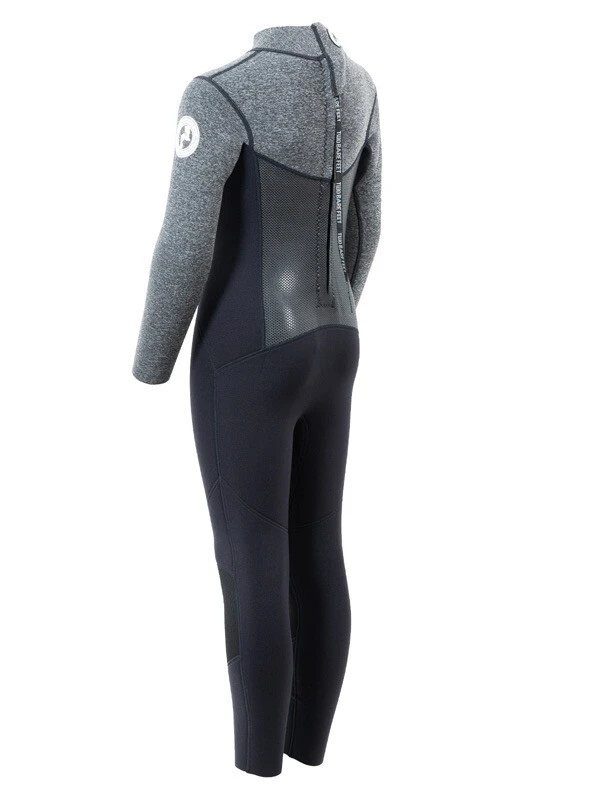 Two Bare Feet Thunderclap Pro 4/3mm Junior Winter Wetsuit (Black / Delta Grey) 6 Two Bare Feet Thunderclap Pro 4/3mm Junior Winter Wetsuit (Black / Delta Grey) - Image 4