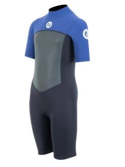 Two Bare Feet Thunderclap Pro 3/2mm Junior Shorty Wetsuit (Black/Blue) 11 Two Bare Feet Thunderclap Pro 3/2mm Junior Shorty Wetsuit (Black/Blue) -Glider Wetsuit Store kids thunderclap pro shorty blue 2