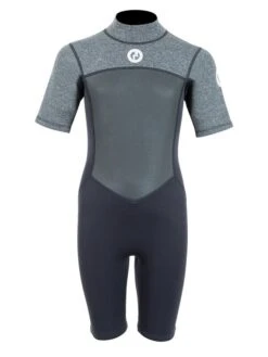 Two Bare Feet Thunderclap Pro 3/2mm Junior Shorty Wetsuit (Black/Delta Grey)