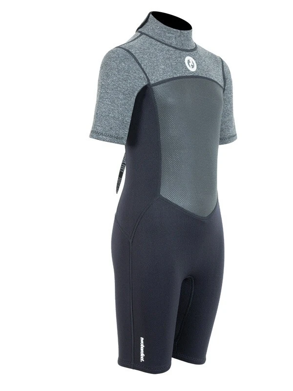 Two Bare Feet Thunderclap Pro 3/2mm Junior Shorty Wetsuit (Black/Delta Grey) 10 Two Bare Feet Thunderclap Pro 3/2mm Junior Shorty Wetsuit (Black/Delta Grey) - Image 8