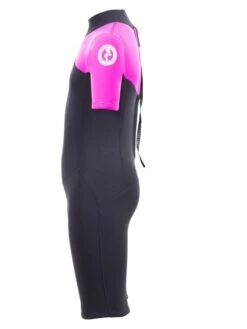 Two Bare Feet Thunderclap 2.5mm Junior Shorty Wetsuit (Pink / Black) -Glider Wetsuit Store kids thunderclap shorty wetsuit pink 3