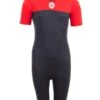 Two Bare Feet Thunderclap 2.5mm Junior Shorty Wetsuit (Red / Black) 2 Two Bare Feet Thunderclap 2.5mm Junior Shorty Wetsuit (Red / Black) -Glider Wetsuit Store kids thunderclap shorty wetsuit red 1 1