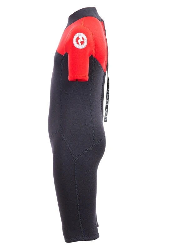 Two Bare Feet Thunderclap 2.5mm Junior Shorty Wetsuit (Red / Black) 5 Two Bare Feet Thunderclap 2.5mm Junior Shorty Wetsuit (Red / Black) - Image 3