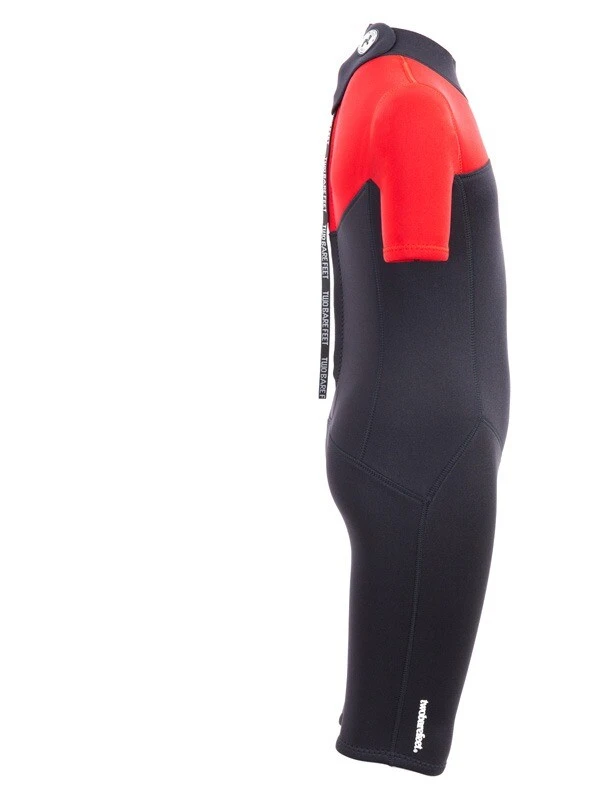 Two Bare Feet Thunderclap 2.5mm Junior Shorty Wetsuit (Red / Black) 9 Two Bare Feet Thunderclap 2.5mm Junior Shorty Wetsuit (Red / Black) - Image 7