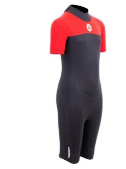 Two Bare Feet Thunderclap 2.5mm Junior Shorty Wetsuit (Red / Black) 17 Two Bare Feet Thunderclap 2.5mm Junior Shorty Wetsuit (Red / Black) -Glider Wetsuit Store kids thunderclap shorty wetsuit red 8