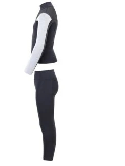 Two Bare Feet Junior Aspect Fleece Lined Zipless Thermal 2.5mm Superstretch Wetsuit Top & Pants Set (Black/Grey/Grey) 13 Two Bare Feet Junior Aspect Fleece Lined Zipless Thermal 2.5mm Superstretch Wetsuit Top & Pants Set (Black/Grey/Grey) -Glider Wetsuit Store ky41ji 7 1