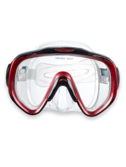 Two Bare Feet Adult Silicone Mask Set 2 XL (Red)