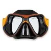 X-Dive Silicone Mask (Orange / Black) -Glider Wetsuit Store m266s orange black