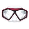 DiveSport Silicone Mask (Red / Clear) -Glider Wetsuit Store m6231s red clear