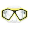 DiveSport Silicone Mask (Yellow / Clear) -Glider Wetsuit Store m6231s yellow clear
