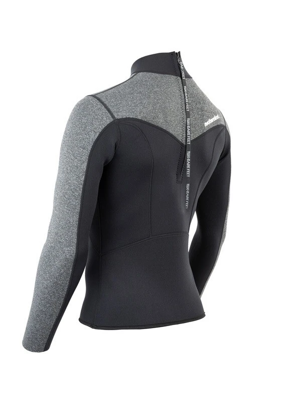 Two Bare Feet Mens Aspect Back Zip 2.5mm Wetsuit Jacket (Black/Grey) 6 Two Bare Feet Mens Aspect Back Zip 2.5mm Wetsuit Jacket (Black/Grey) - Image 4