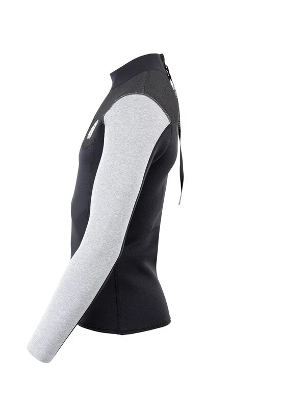 Two Bare Feet Mens Aspect Back Zip 2.5mm Wetsuit Jacket (Black/Grey/Grey) 5 Two Bare Feet Mens Aspect Back Zip 2.5mm Wetsuit Jacket (Black/Grey/Grey) - Image 3