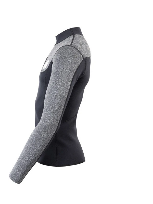 Two Bare Feet Mens Aspect Fleece Lined Zipless Thermal 2.5mm Superstretch Wetsuit Top (Black/Grey) 5 Two Bare Feet Mens Aspect Fleece Lined Zipless Thermal 2.5mm Superstretch Wetsuit Top (Black/Grey) - Image 3