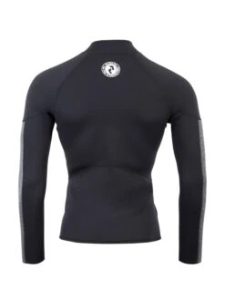 Two Bare Feet Perspective Full Zip 2.5mm Wetsuit Jacket (Black/Grey) -Glider Wetsuit Store mens aspect fleece lined thermal top black delta 5 2
