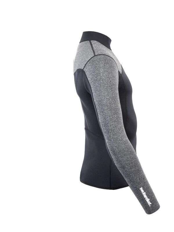 Two Bare Feet Mens Aspect Fleece Lined Zipless Thermal 2.5mm Superstretch Wetsuit Top (Black/Grey) 9 Two Bare Feet Mens Aspect Fleece Lined Zipless Thermal 2.5mm Superstretch Wetsuit Top (Black/Grey) - Image 7