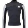 Two Bare Feet Mens Aspect Fleece Lined Zipless Thermal 2.5mm Superstretch Wetsuit Top (Black/Grey/Grey) 1 Two Bare Feet Mens Aspect Fleece Lined Zipless Thermal 2.5mm Superstretch Wetsuit Top (Black/Grey/Grey) -Glider Wetsuit Store mens aspect fleece lined thermal top black grey grey 1