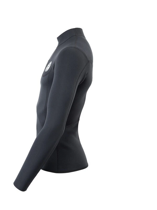 Two Bare Feet Mens Aspect Fleece Lined Zipless Thermal 2.5mm Superstretch Wetsuit Top (Black) 5 Two Bare Feet Mens Aspect Fleece Lined Zipless Thermal 2.5mm Superstretch Wetsuit Top (Black) - Image 3