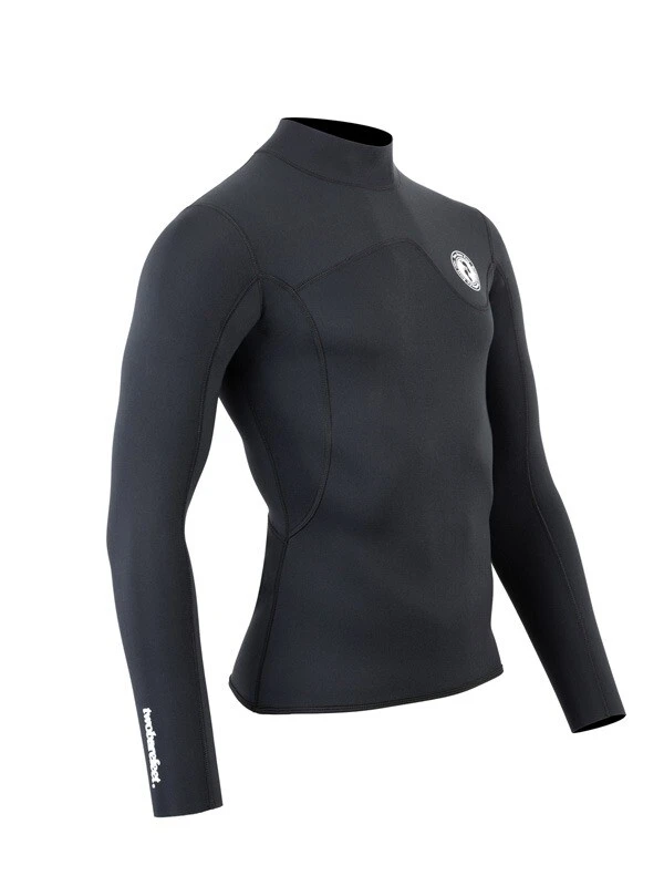 Two Bare Feet Mens Aspect Fleece Lined Zipless Thermal 2.5mm Superstretch Wetsuit Top (Black) 10 Two Bare Feet Mens Aspect Fleece Lined Zipless Thermal 2.5mm Superstretch Wetsuit Top (Black) - Image 8