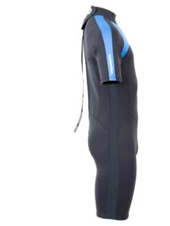 Two Bare Feet Flare 2.5mm Mens Superstretch Shorty Wetsuit (Blue) -Glider Wetsuit Store mens flare shorty blue 7