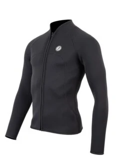 Glider Wetsuit Store -Glider Wetsuit Store mens heritage full zip jacket black 2 2