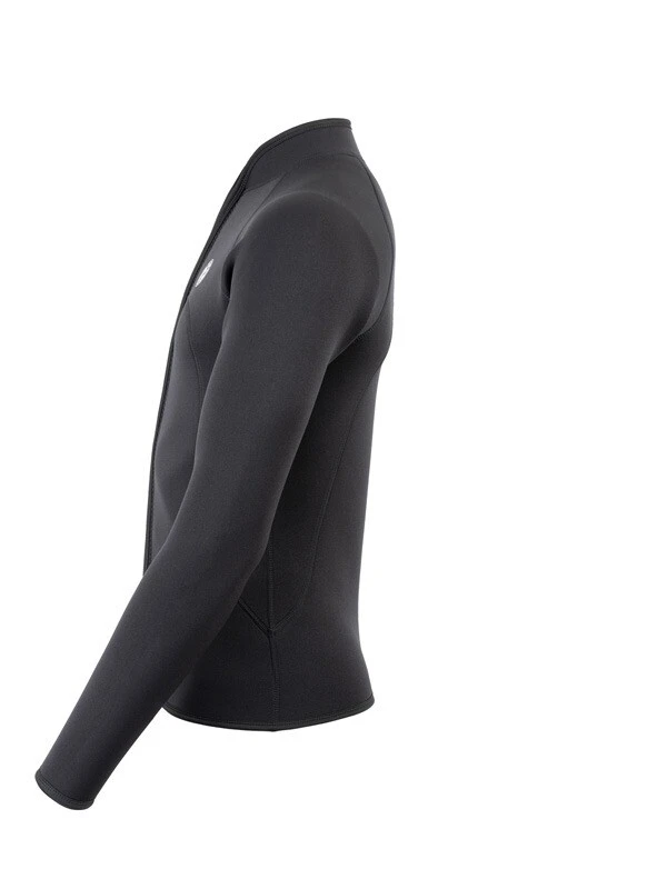 Two Bare Feet Mens Heritage 3mm Full Zip Long Sleeve Wetsuit Jacket (Black) - Image 3