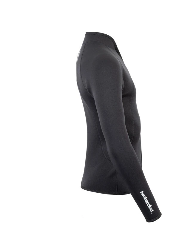 Two Bare Feet Mens Heritage 3mm Full Zip Long Sleeve Wetsuit Jacket (Black) - Image 7