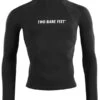 Two Bare Feet Adults Long Sleeve Rash Vest (Black) -Glider Wetsuit Store mens long sleeve black 1