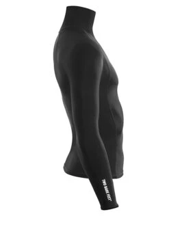 Two Bare Feet Adults Long Sleeve Rash Vest (Black) -Glider Wetsuit Store mens long sleeve black 7