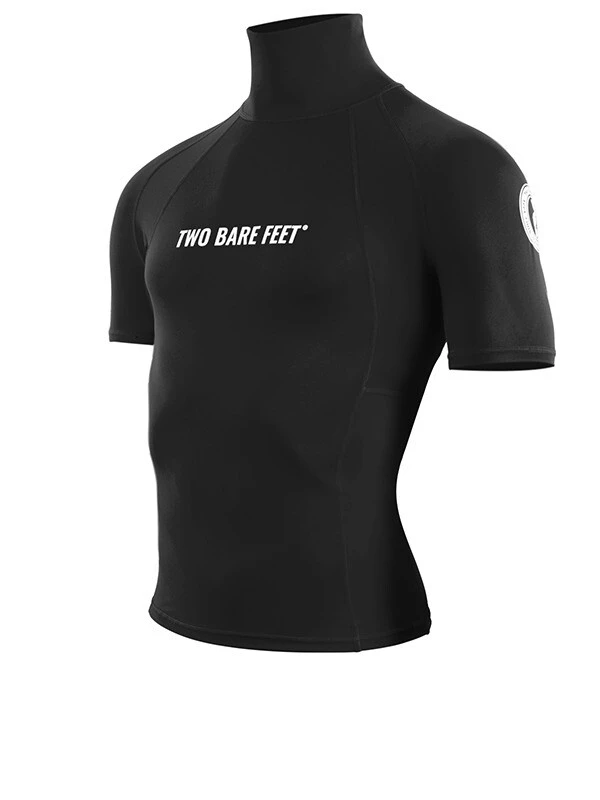 Two Bare Feet Adults Short Sleeve Rash Vest (Black) 4 Two Bare Feet Adults Short Sleeve Rash Vest (Black) - Image 2