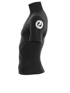 Two Bare Feet Adults Short Sleeve Rash Vest (Black) 12 Two Bare Feet Adults Short Sleeve Rash Vest (Black) -Glider Wetsuit Store mens short sleeve black 3