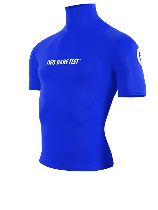 Two Bare Feet Adults Short Sleeve Rash Vest (Blue) 4 Two Bare Feet Adults Short Sleeve Rash Vest (Blue) - Image 2