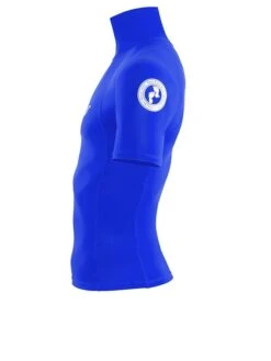 Two Bare Feet Adults Short Sleeve Rash Vest (Blue) 12 Two Bare Feet Adults Short Sleeve Rash Vest (Blue) -Glider Wetsuit Store mens short sleeve blue 3