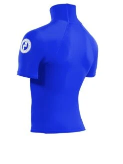 Two Bare Feet Adults Short Sleeve Rash Vest (Blue) 13 Two Bare Feet Adults Short Sleeve Rash Vest (Blue) -Glider Wetsuit Store mens short sleeve blue 4