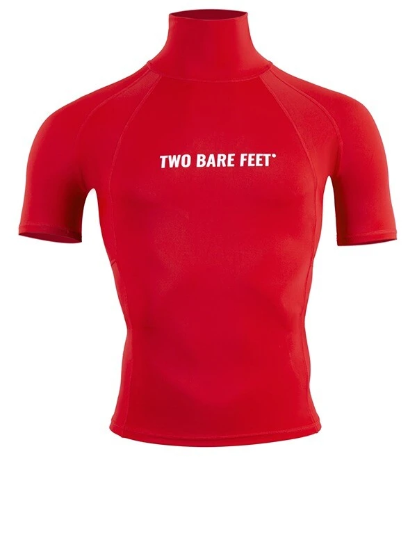 Two Bare Feet Adults Short Sleeve Rash Vest (Red) 3 Two Bare Feet Adults Short Sleeve Rash Vest (Red)