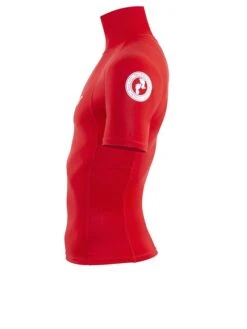 Two Bare Feet Adults Short Sleeve Rash Vest (Red) 12 Two Bare Feet Adults Short Sleeve Rash Vest (Red) -Glider Wetsuit Store mens short sleeve red 3