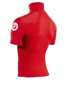 Two Bare Feet Adults Short Sleeve Rash Vest (Red) 13 Two Bare Feet Adults Short Sleeve Rash Vest (Red) -Glider Wetsuit Store mens short sleeve red 4