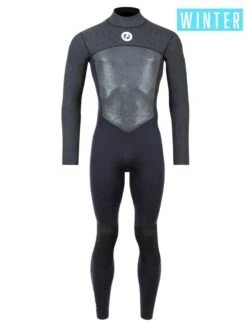Two Bare Feet Thunderclap Pro 5/4mm Mens Winter Wetsuit (Black/Dark Grey)