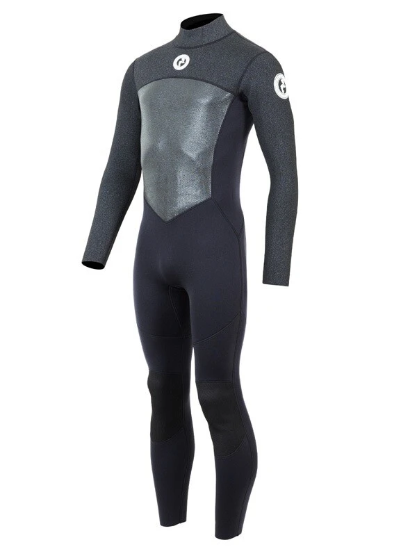 Two Bare Feet Thunderclap Pro 5/4mm Mens Winter Wetsuit (Black/Dark Grey) 4 Two Bare Feet Thunderclap Pro 5/4mm Mens Winter Wetsuit (Black/Dark Grey) - Image 2