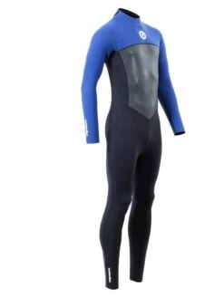 Two Bare Feet Thunderclap Pro 4/3mm Mens Wetsuit (Black / Blue) -Glider Wetsuit Store mens thunderclap pro 4.3 blue 8