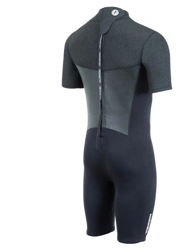 Two Bare Feet Thunderclap Pro 3/2mm Mens Shorty Wetsuit (Black/Dark Grey) 8 Two Bare Feet Thunderclap Pro 3/2mm Mens Shorty Wetsuit (Black/Dark Grey) - Image 6