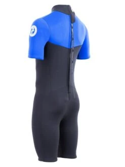 Two Bare Feet Thunderclap 2.5mm Mens Shorty Wetsuit (Blue / Black) -Glider Wetsuit Store mens thunderclap shorty blue 4