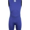 Two Bare Feet Thunderclap 2.5mm Mens Sleeveless Shorty Wetsuit (Navy) -Glider Wetsuit Store mens thunderclap sleeveless shorty navy 1