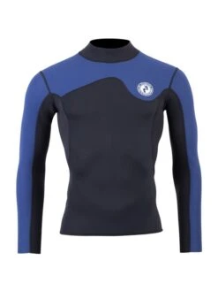 Two Bare Feet Mens Aspect Fleece Lined Zipless Thermal 2.5mm Superstretch Wetsuit Top & Shorts Set (Black/Blue) 14 Two Bare Feet Mens Aspect Fleece Lined Zipless Thermal 2.5mm Superstretch Wetsuit Top & Shorts Set (Black/Blue) -Glider Wetsuit Store mwo9tp t