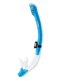 Pro Dive Series Dry Top Silicone Snorkel (Aqua)